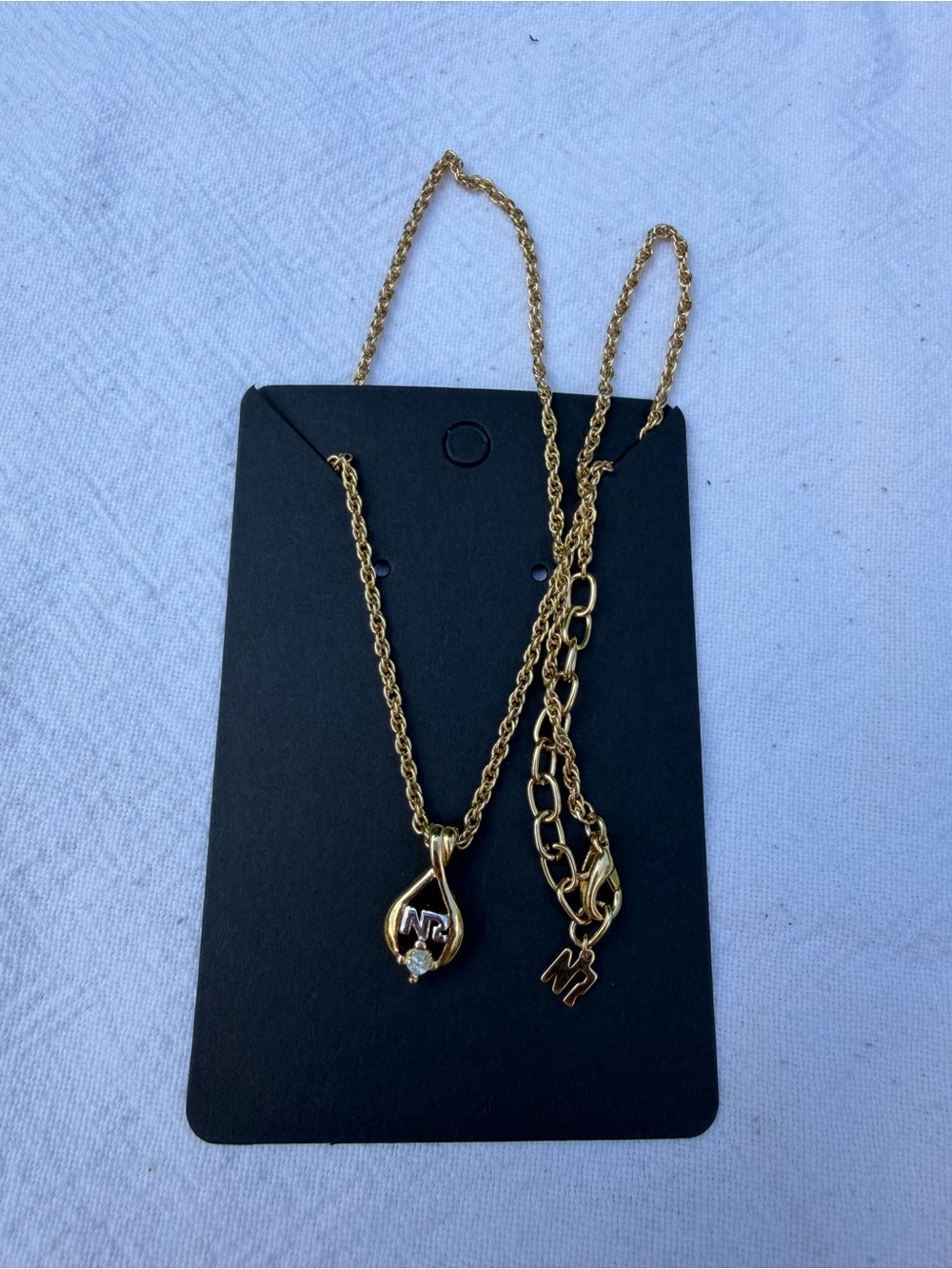 Vintage Nina Ricci Triple Gold-Plated Necklace